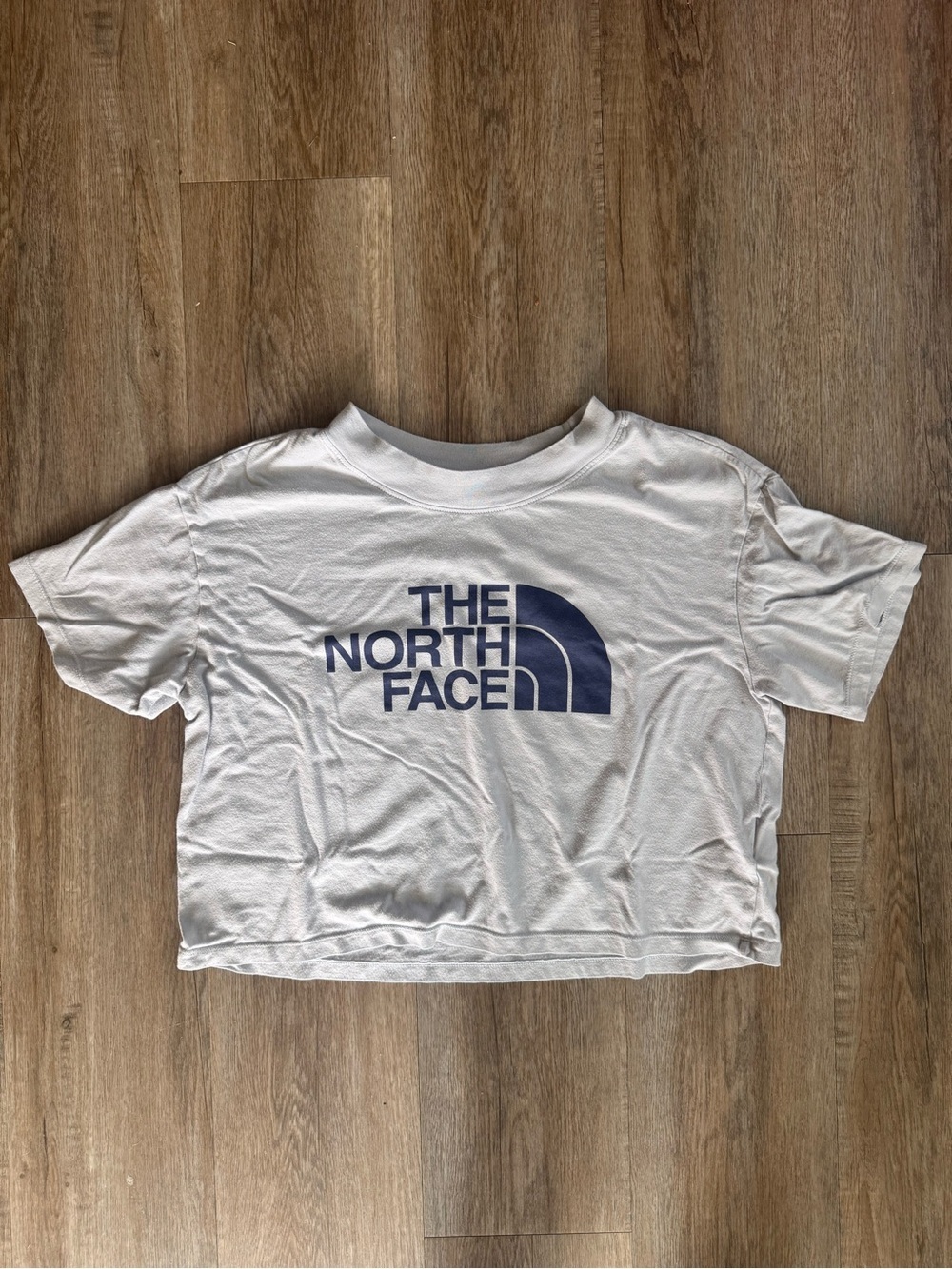 The North Face Logo Print Oversized Cropped T-Shirt - size Medium